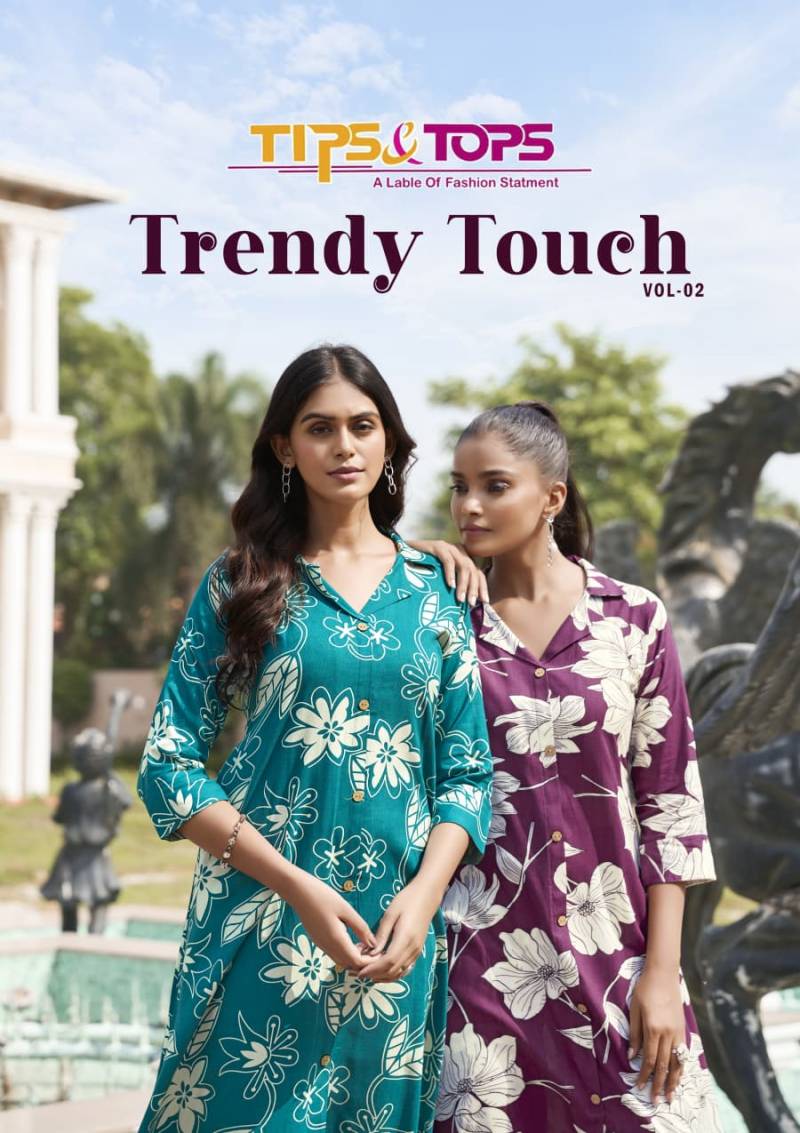 Tips And Tops Trendy Touch Vol 2 Printed Fancy Co Ord Set