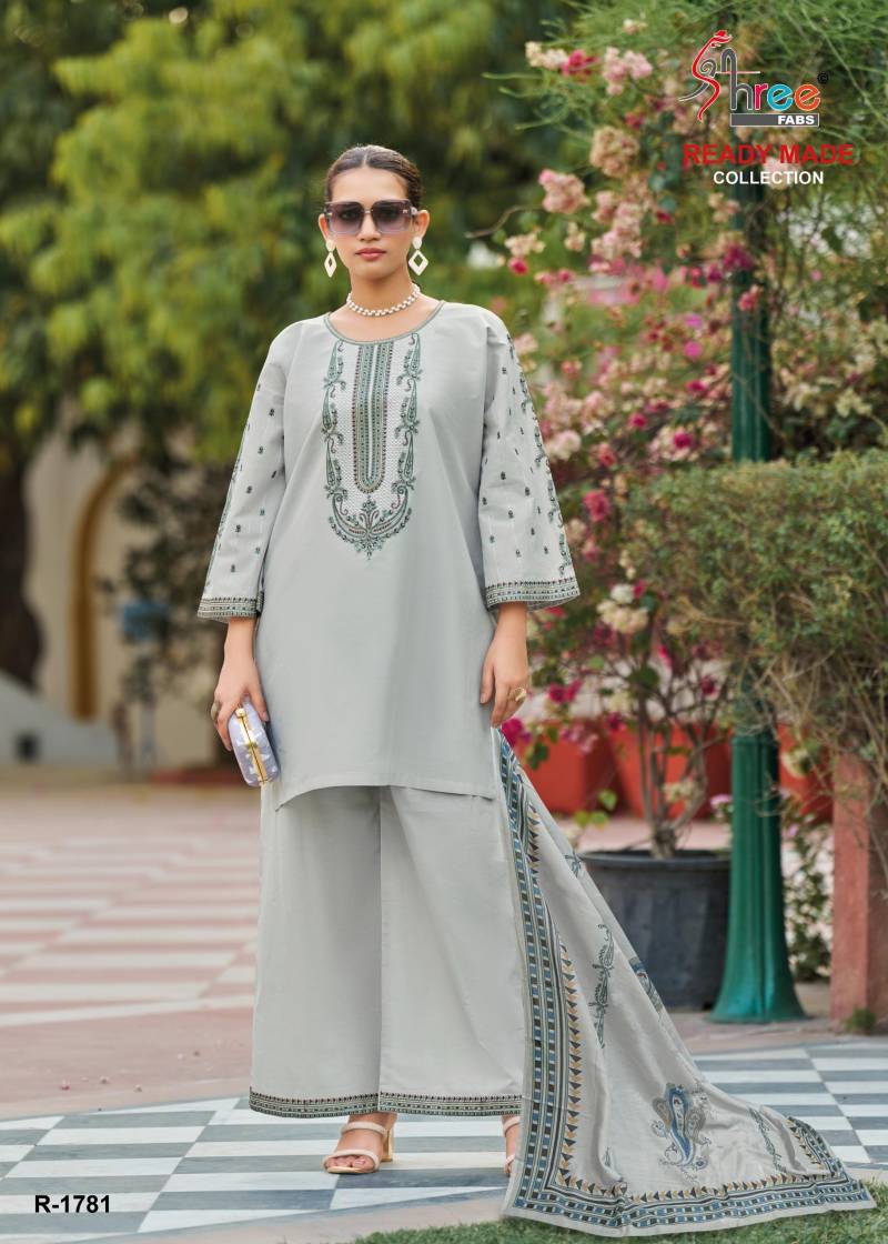 Shree R 1781 Cambric Cotton Pakistani Readymade Salwar Suits Collection