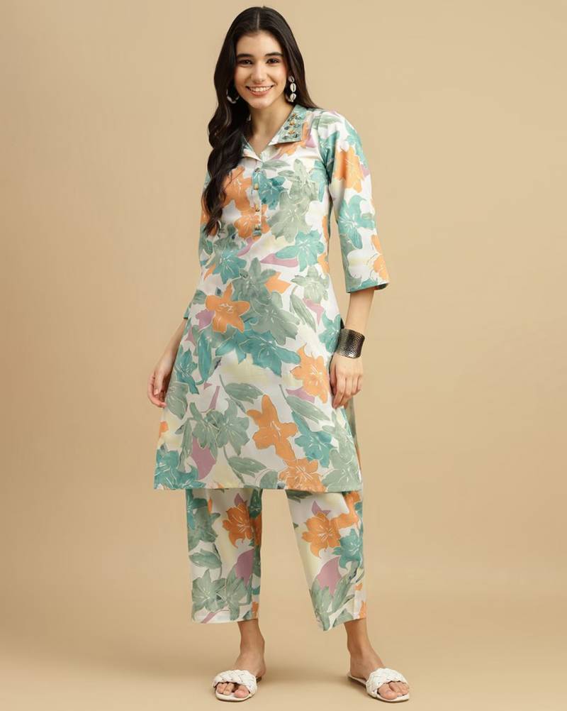 9star Fashion Rainbow Fancy Printed Fancy Co Ord Set