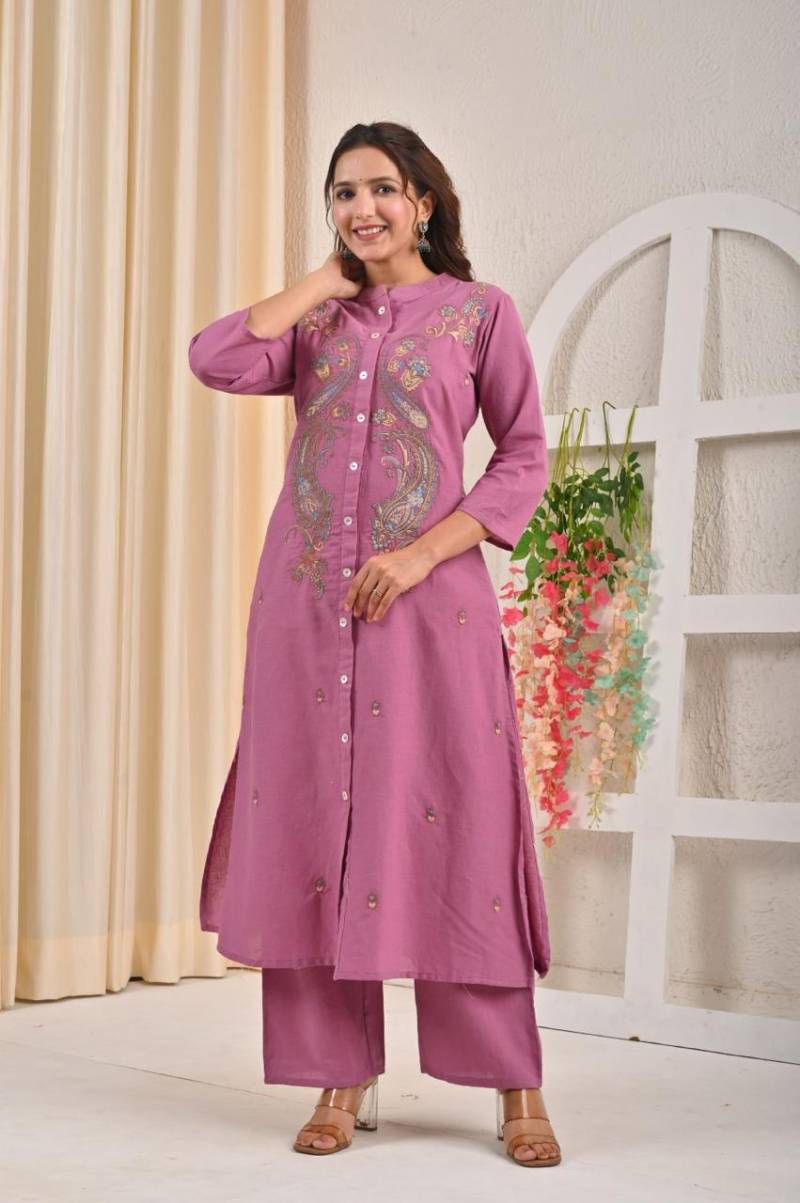 Naisha K 71 Khadi Cotton Designer Kurti With Bottom Collection