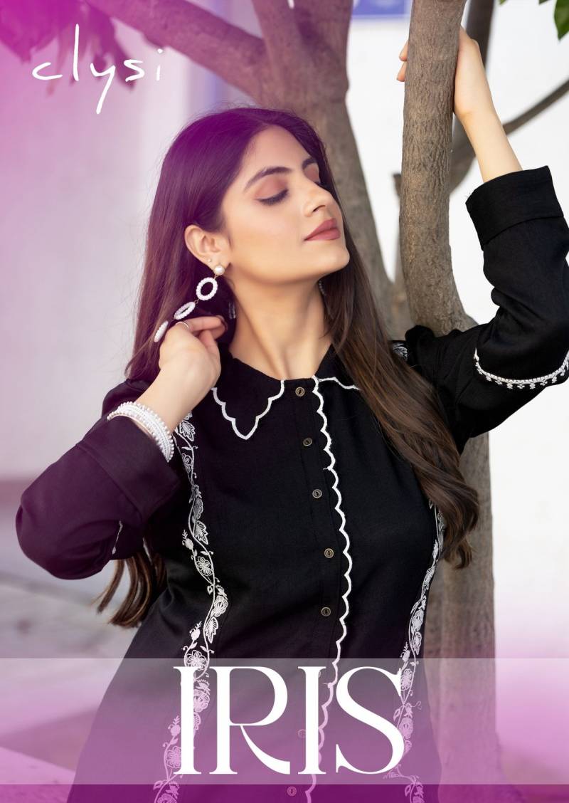Clysi Iris Viscose Slub Stylish Co Ord Set Collection