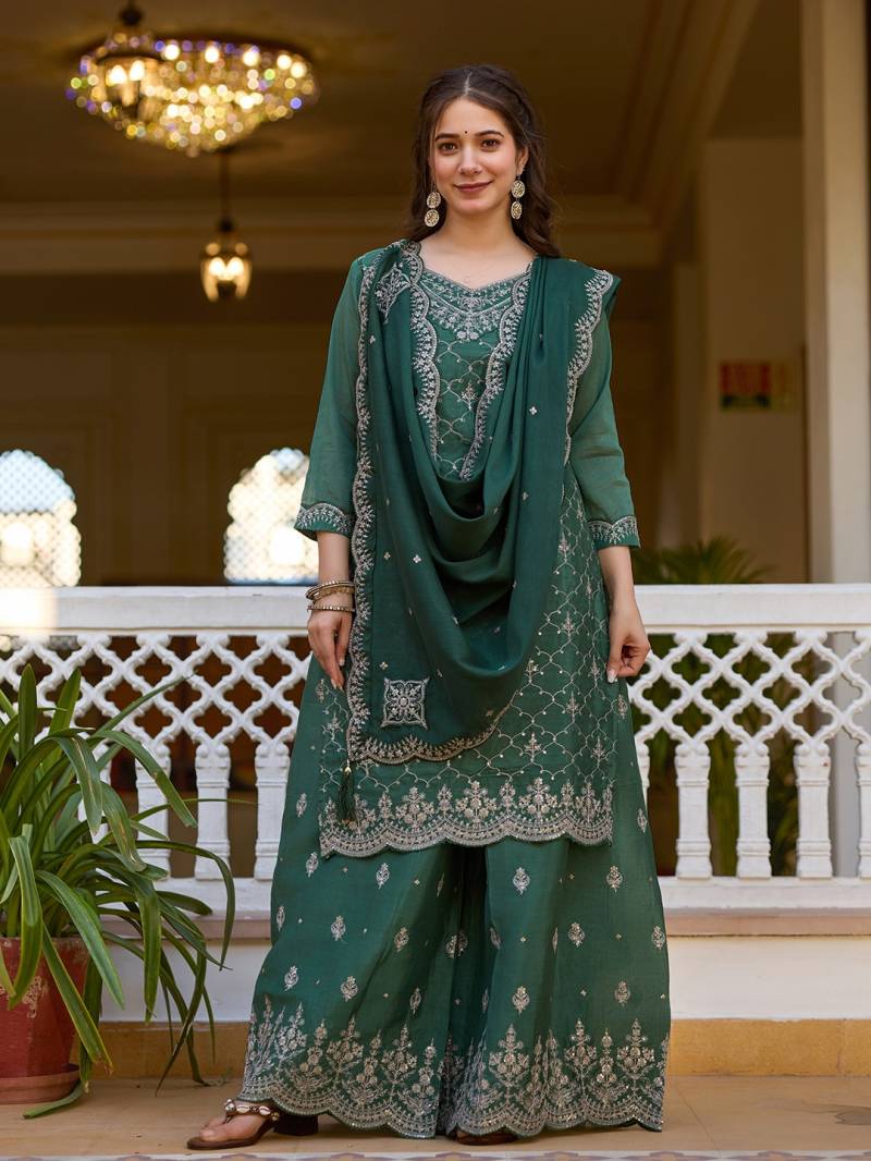 Rangrasiya 01 Designer Embroidery Kurti Bottom With Dupatta Collection