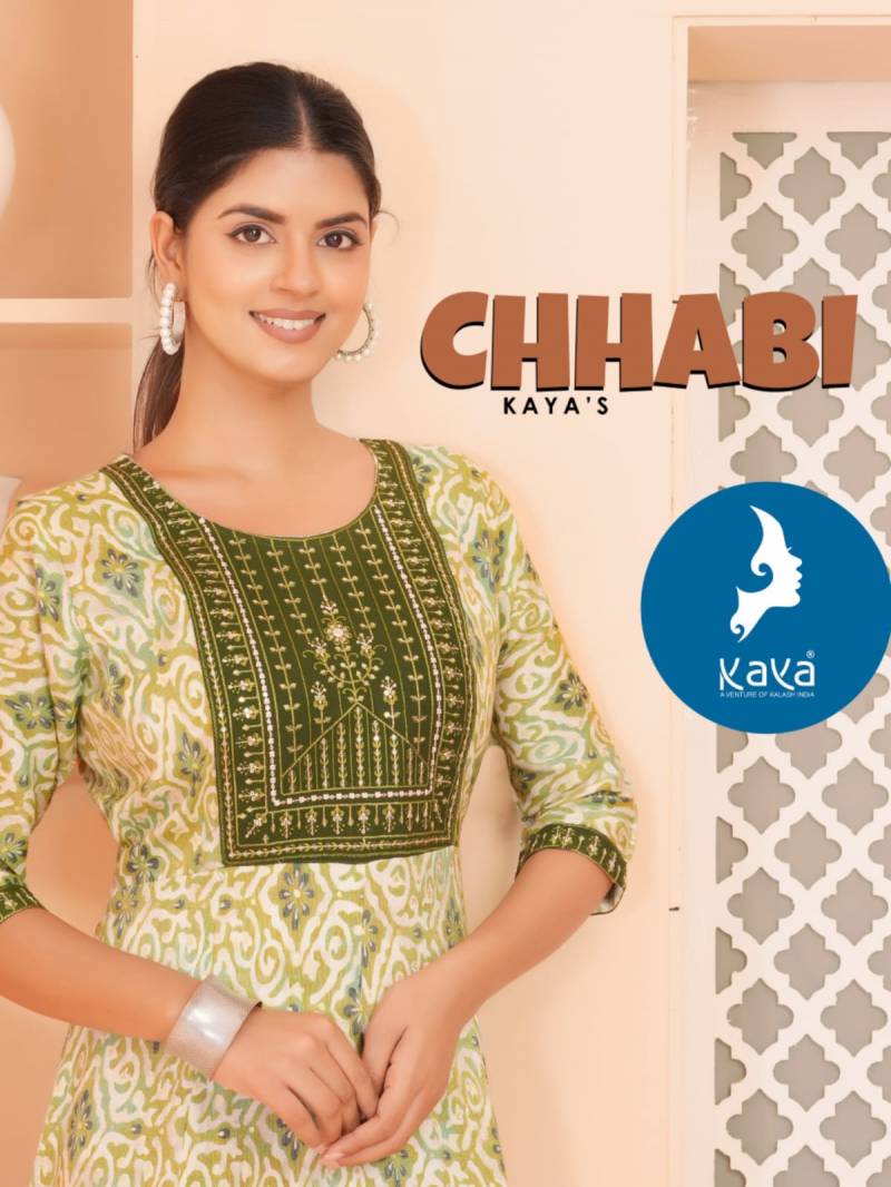 Kaya Chhabi Casual Wear Foil Printed Long Kurti Collection