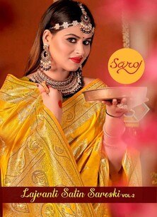 Saroj Lajvanti Satin Saroski Vol 2 Silk Festive Wear Saree