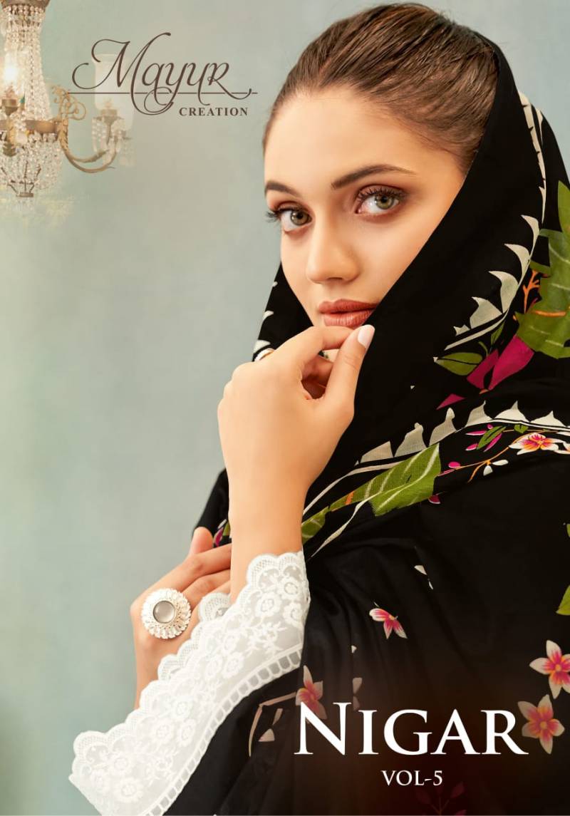 Mayur Nigar Vol 5 Designer Printed Dress Material Collection