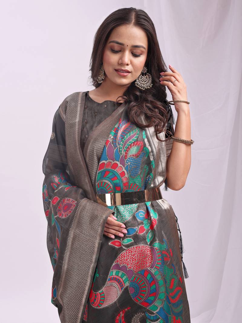 Ast Morni Festive Wear Linen Sarees Collection