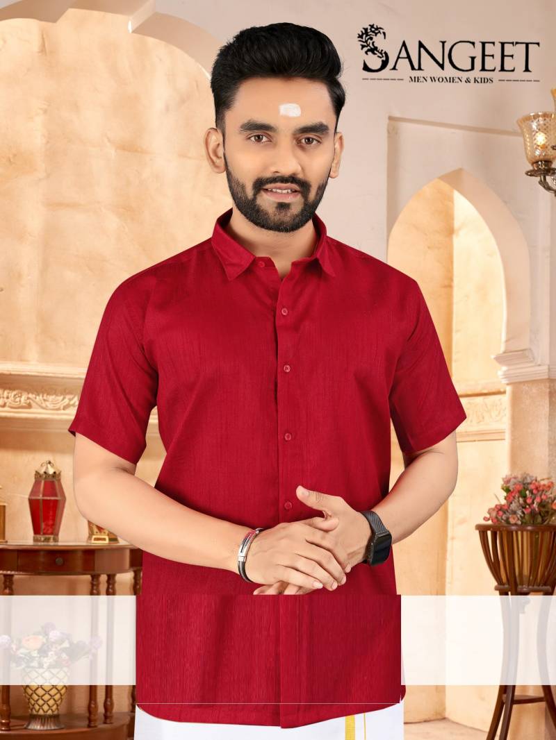 Sangeet Sanjay Semi Silk Readymade Mens Shirt Collection