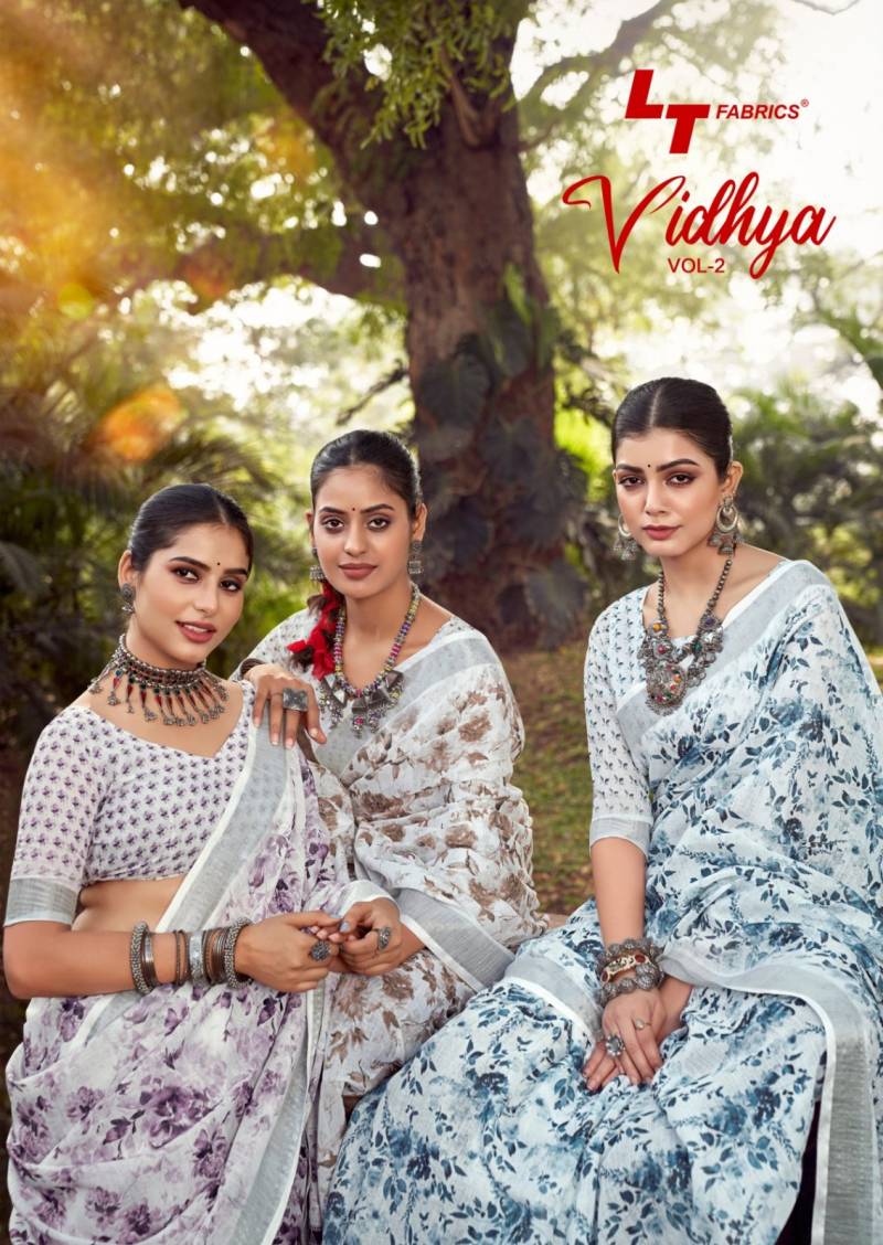 Kashvi Vidhya Vol 2 Linen Cotton Saree Collection