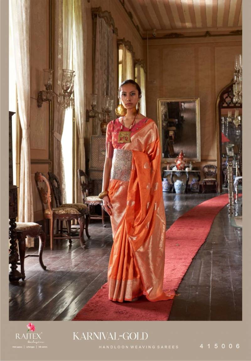 Rajtex Karnival Gold Handloom Silk Saree Collection