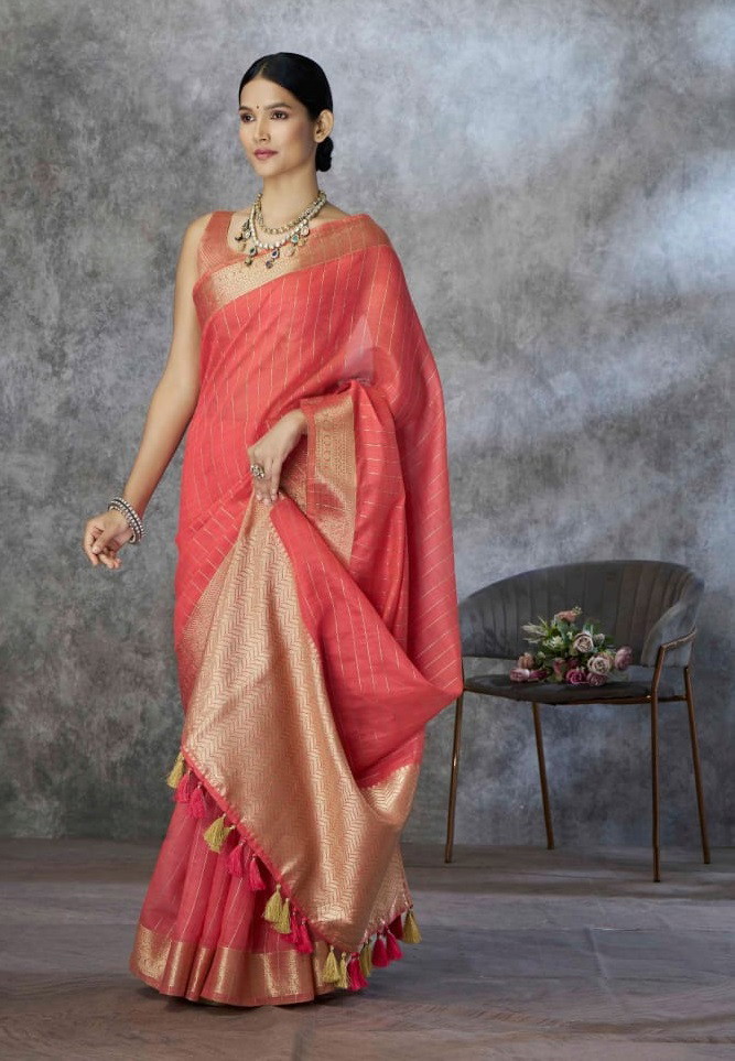 Rajpath Ronak Silk Tissue Traditional Saree Collection
