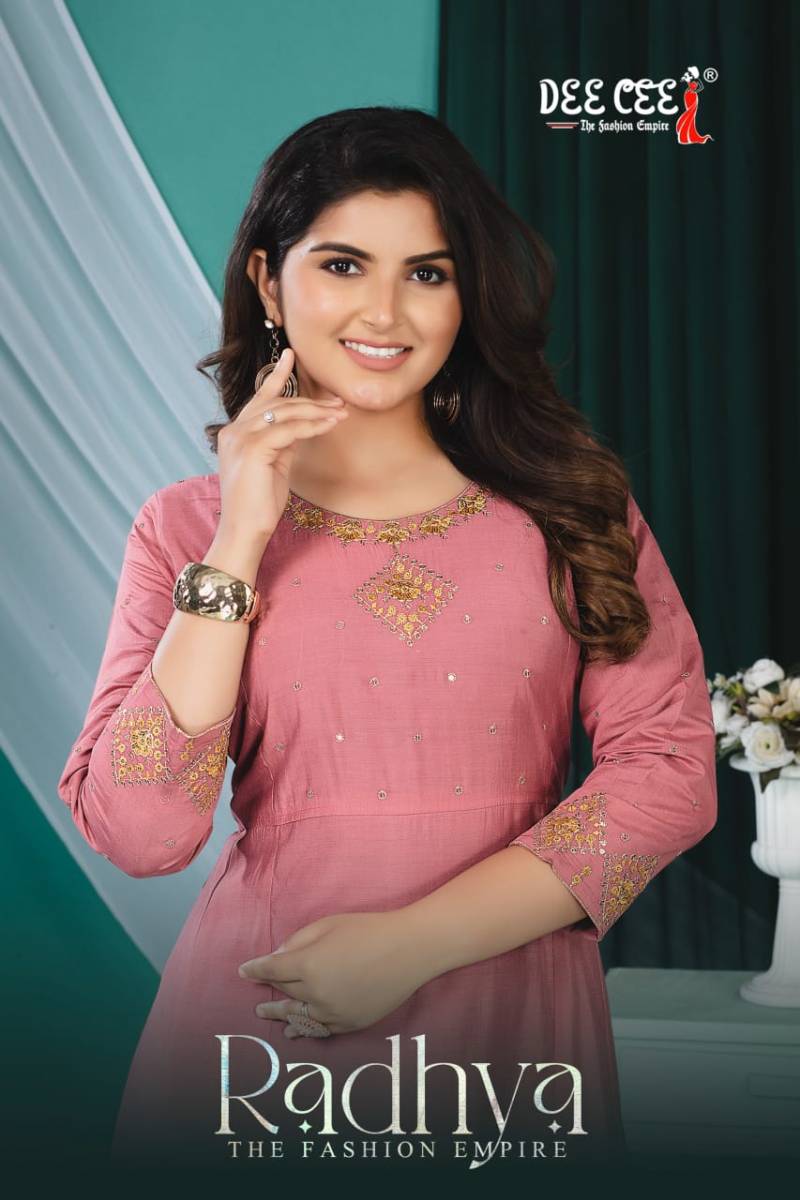 Deecee Radhya Vol 2 Silk Long Flared Kurtis Collection