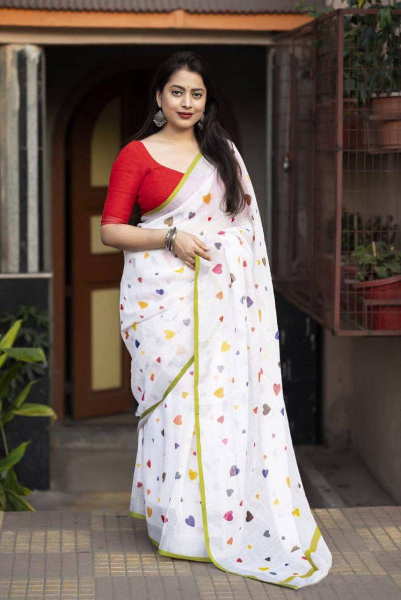 Scmd Anokhi C Festive Wear Linen Cotton Saree Collection