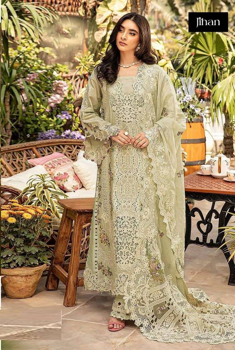 Jihan 3707 To 3709 Embroidered Pakistani Suits Collection