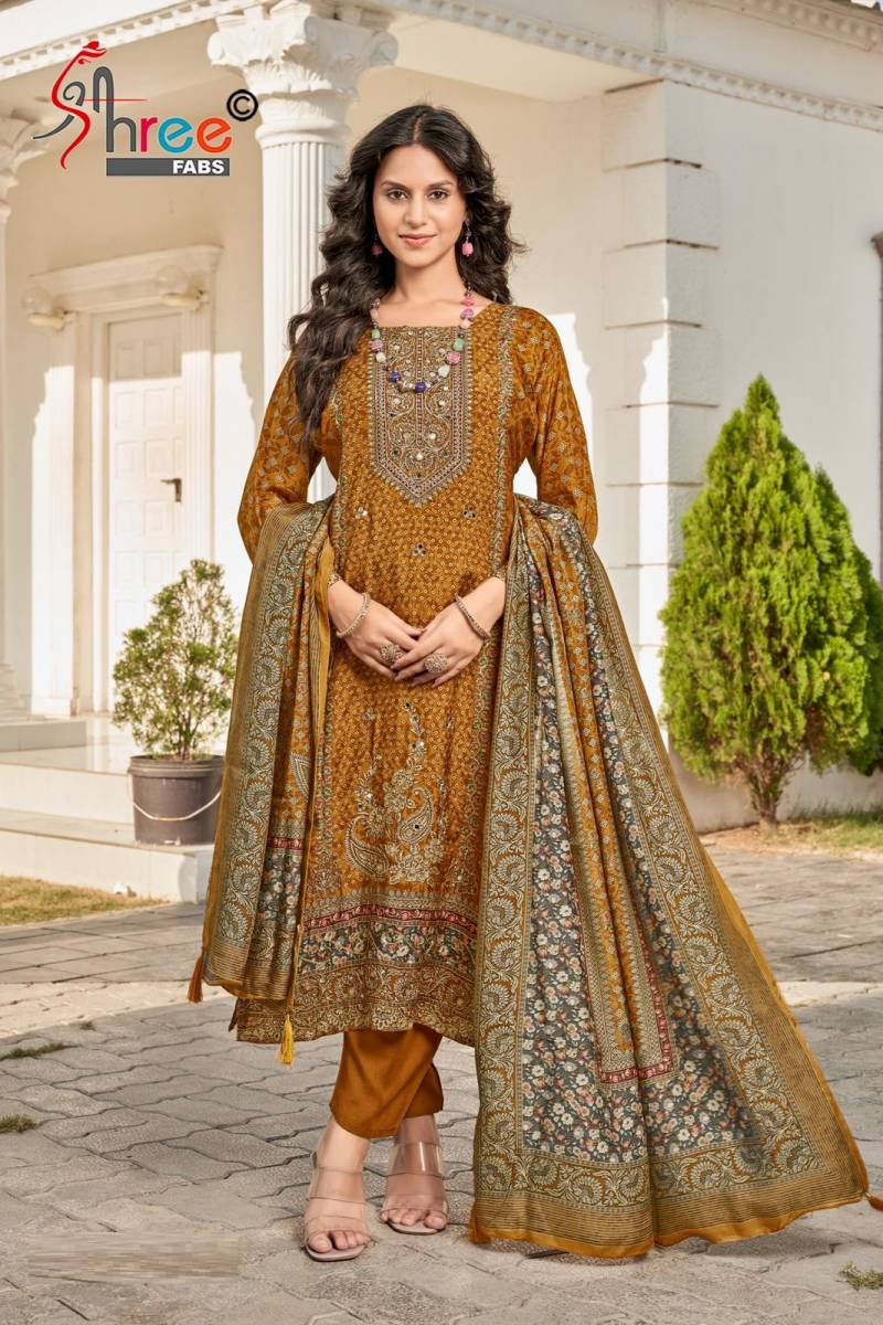 Shree Kt 243 Viscose Maslin Pakistani Salwar Suits Collection