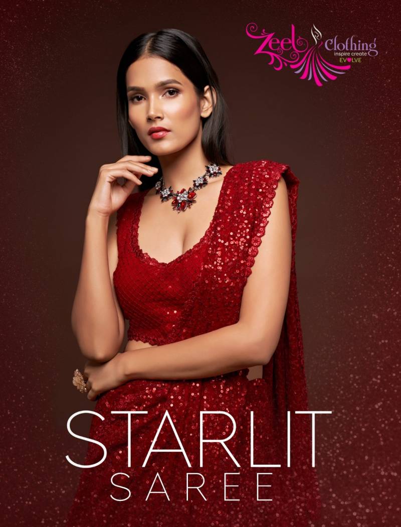 Zeel The Starlit Sequins Designer Party Wear Saree Collection