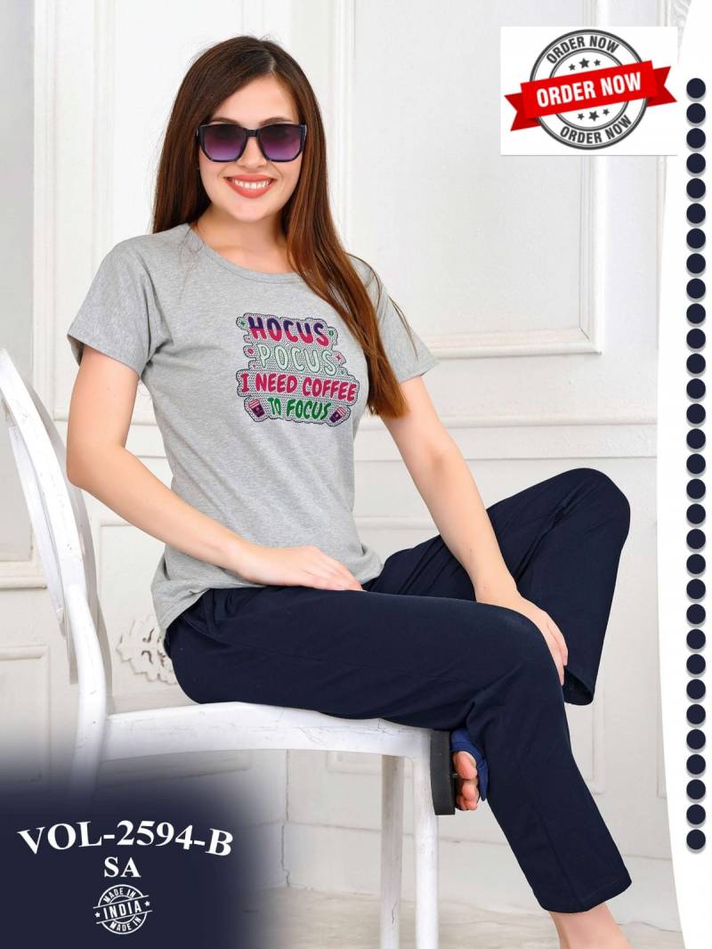 Summer Special Vol Dn 2594 Hosiery Cotton Night Suits Collection