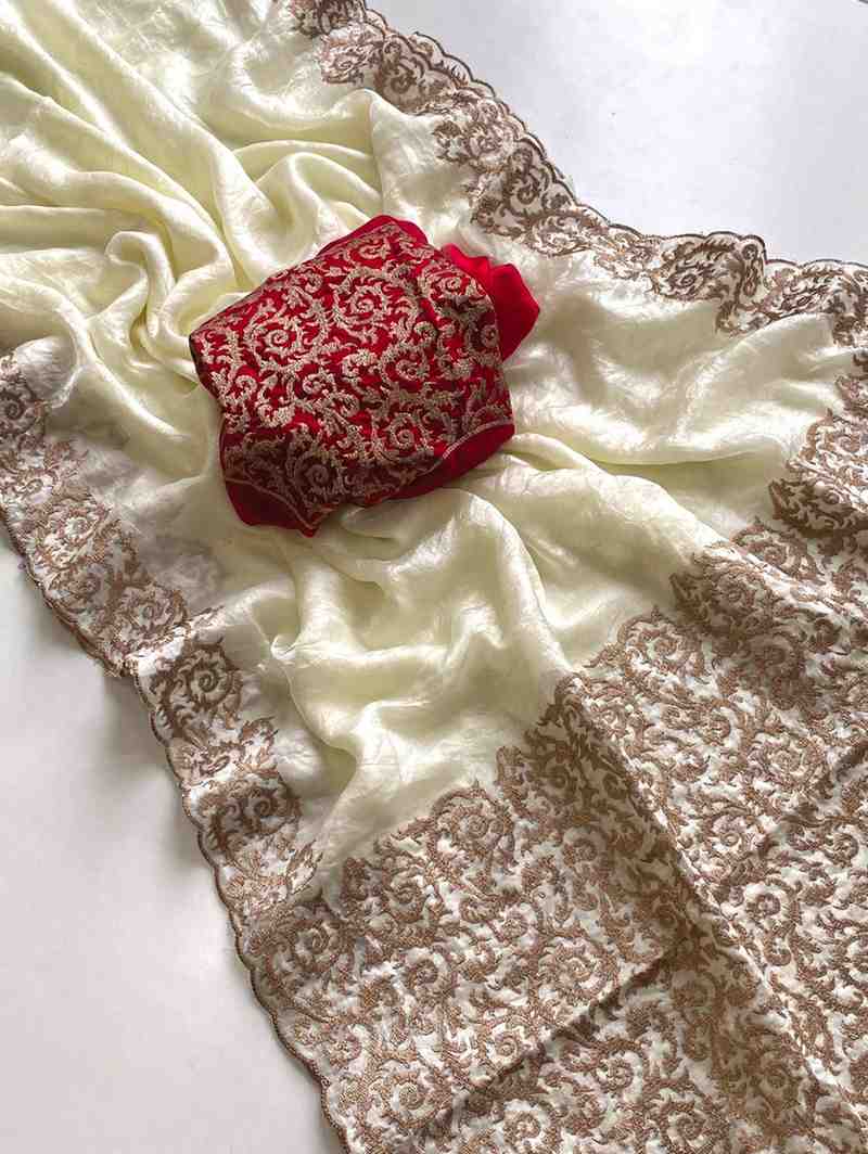 Kc 5020 Designer Embroidery Work Stylish Sarees Collection