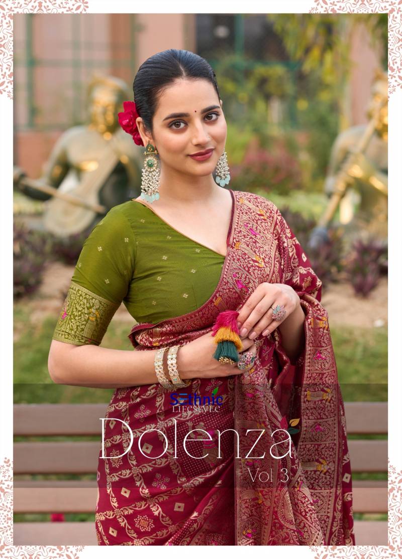 Sethnic Dolenza Vol 3 Soft Silk Wedding Wear Saree Collection