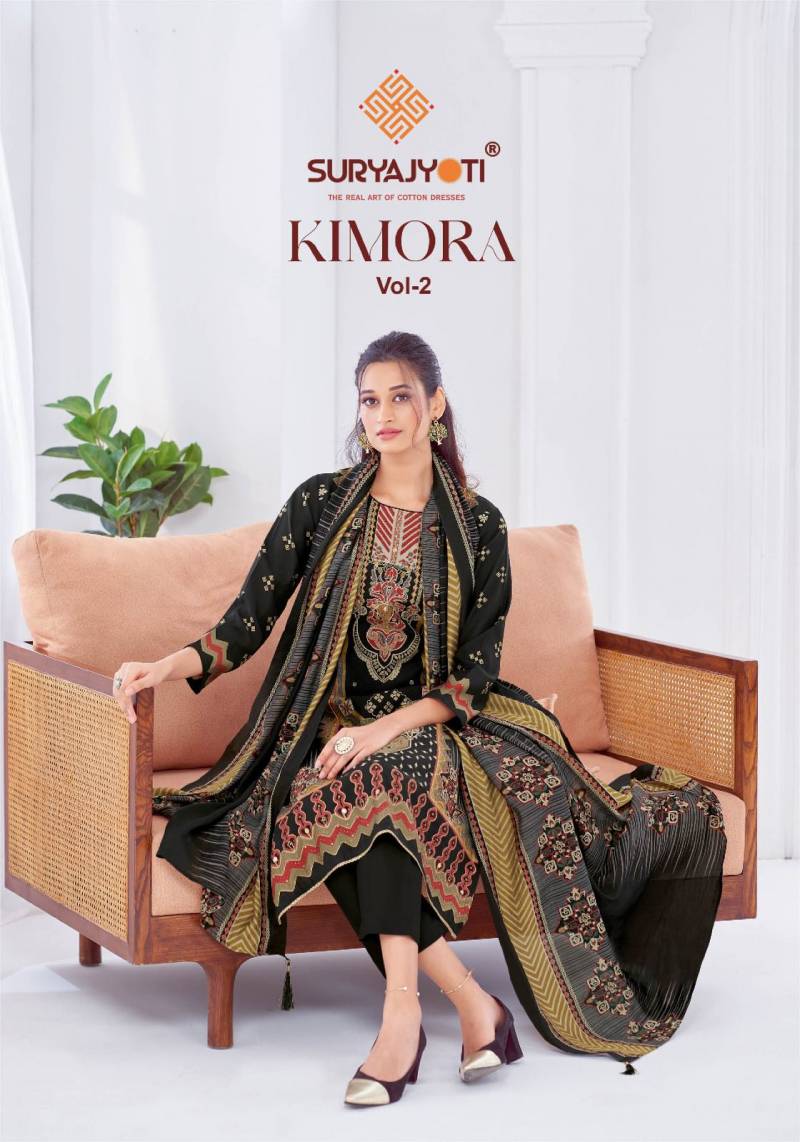 Suryajyoti Kimora Vol 2 Regular Wear Printed Dress Material Collection