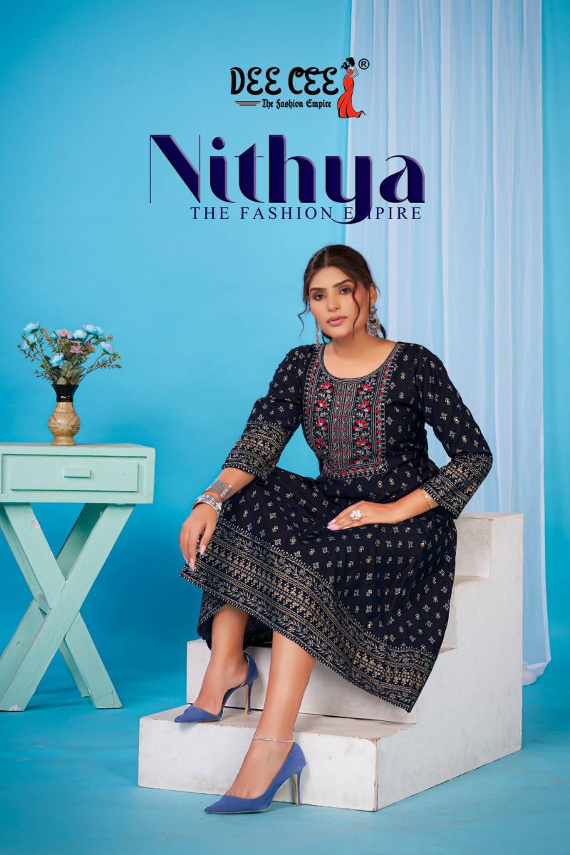 Deecee Nithya Vatican Printed Long Kurtis Collection