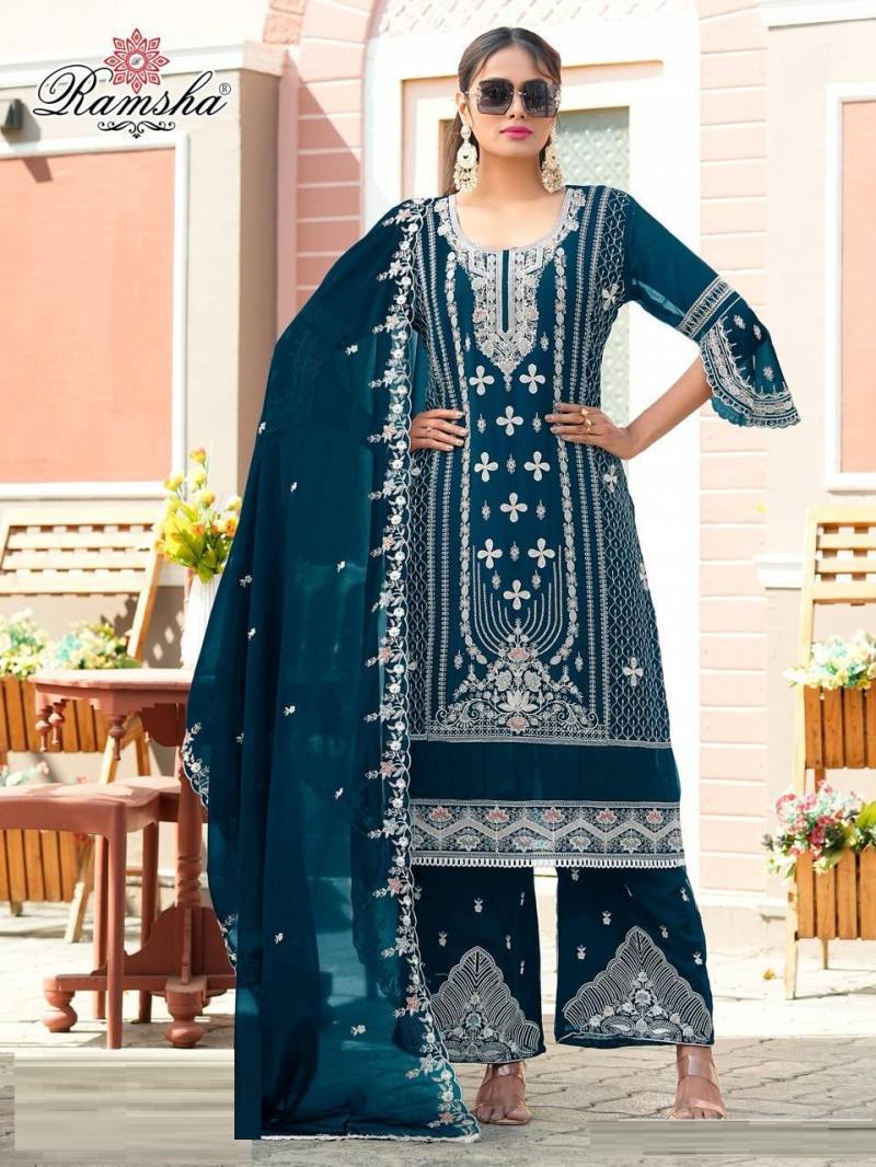 Ramsha R 1298 A To D Pakistani Ready Made Salwar Suits Collection