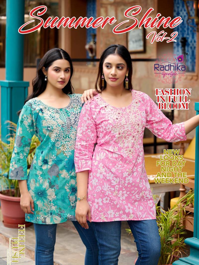 Radhika Summer Shine Vol 2 Cotton Ladies Short Top Collection