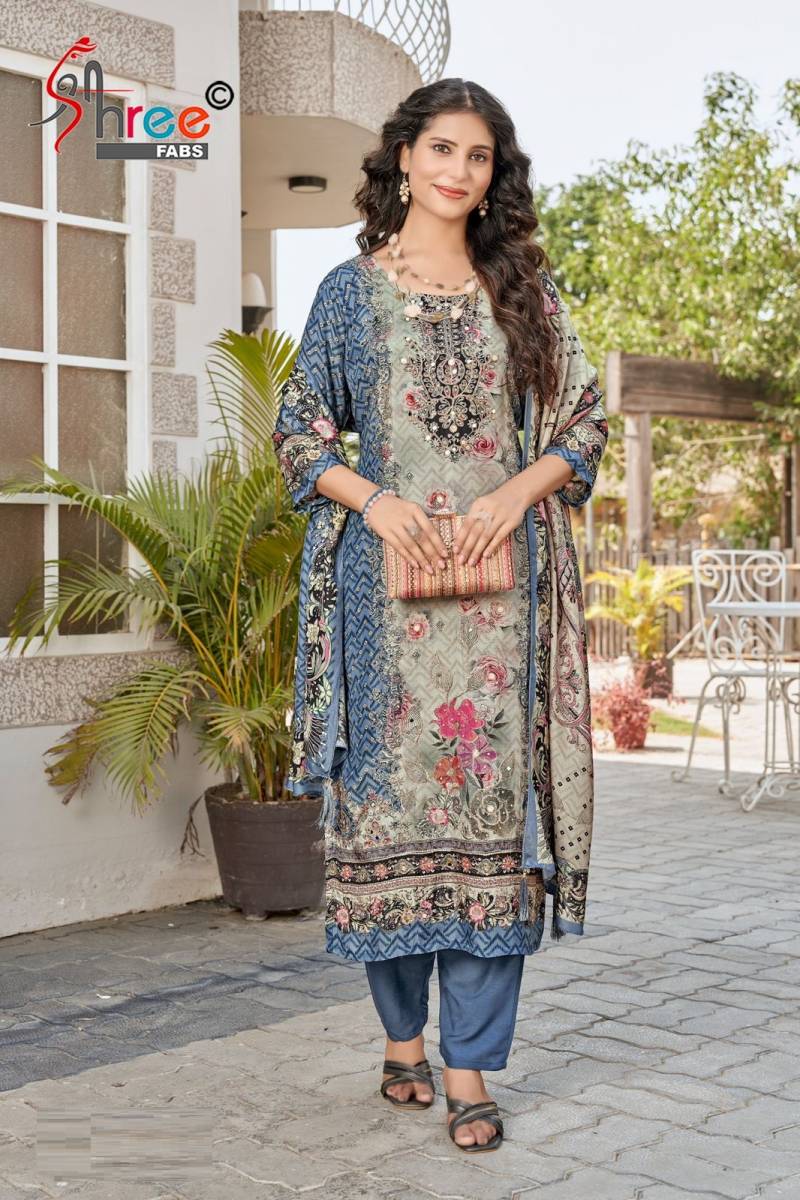 Shree Kt 240 Maslin Designer Salwar Suits Collection