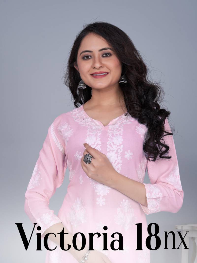 Blue Hills Victoria 18 Nx Thread Work Kurti With Palazzo Collection
