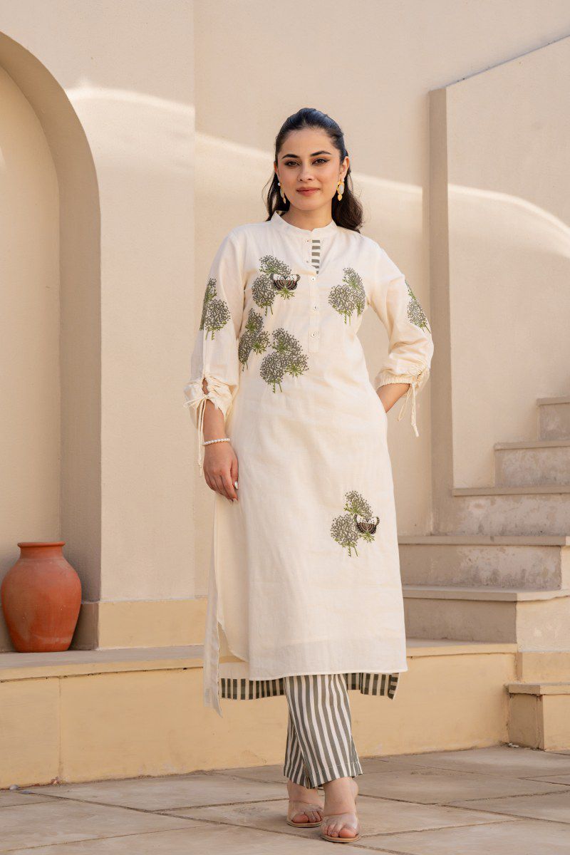 Tanyaa P 418 Cotton Designer Kurti With Bottom Collection