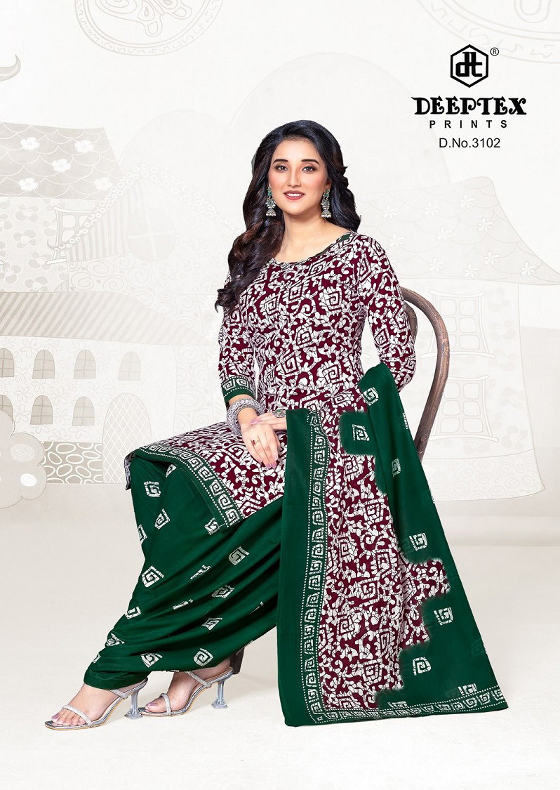 Deeptex Batik Plus Vol 31 Cotton Dress Material Collection