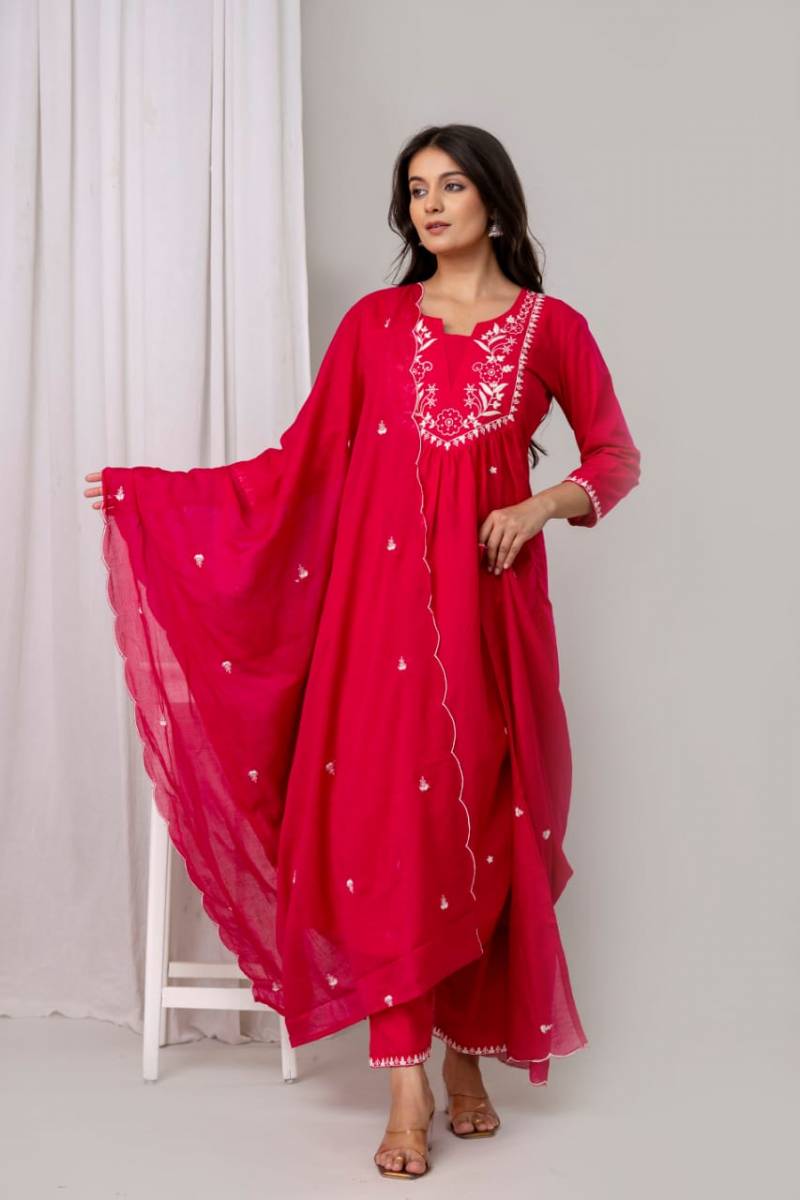 Naisha K 130 Designer Kurti Bottom With Dupatta Collection