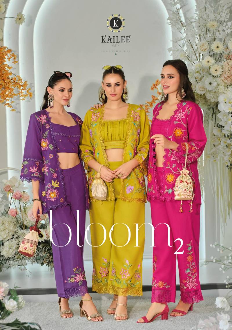 Kailee Bloom 2 Viscose Fancy Indo Western Dress Collection