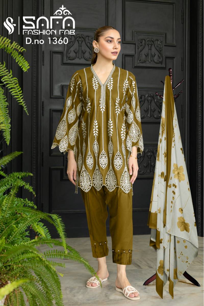 Safa Fashion Fab 1360 Pakistani Readymade Tunic Suits