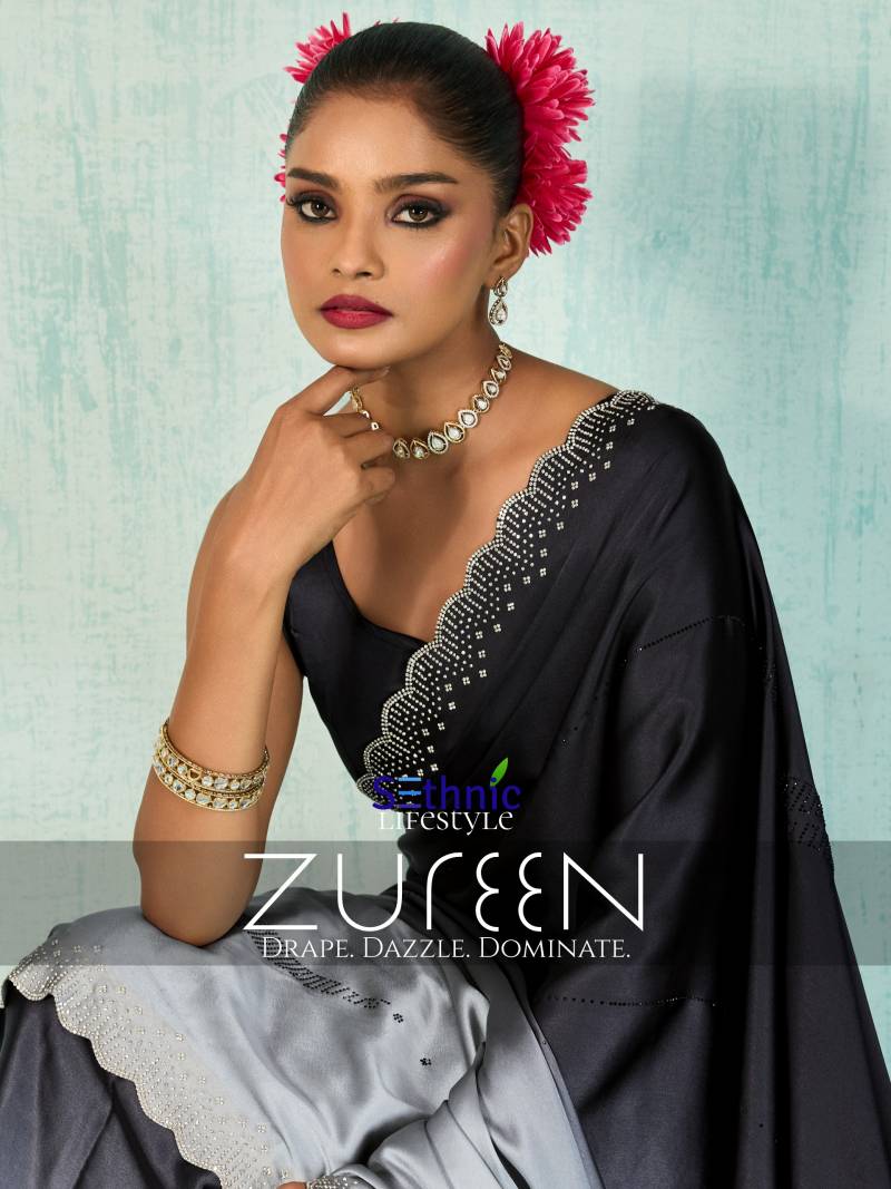 Sethnic Zureen Ombre Japan Satin Party Wear Saree Collection