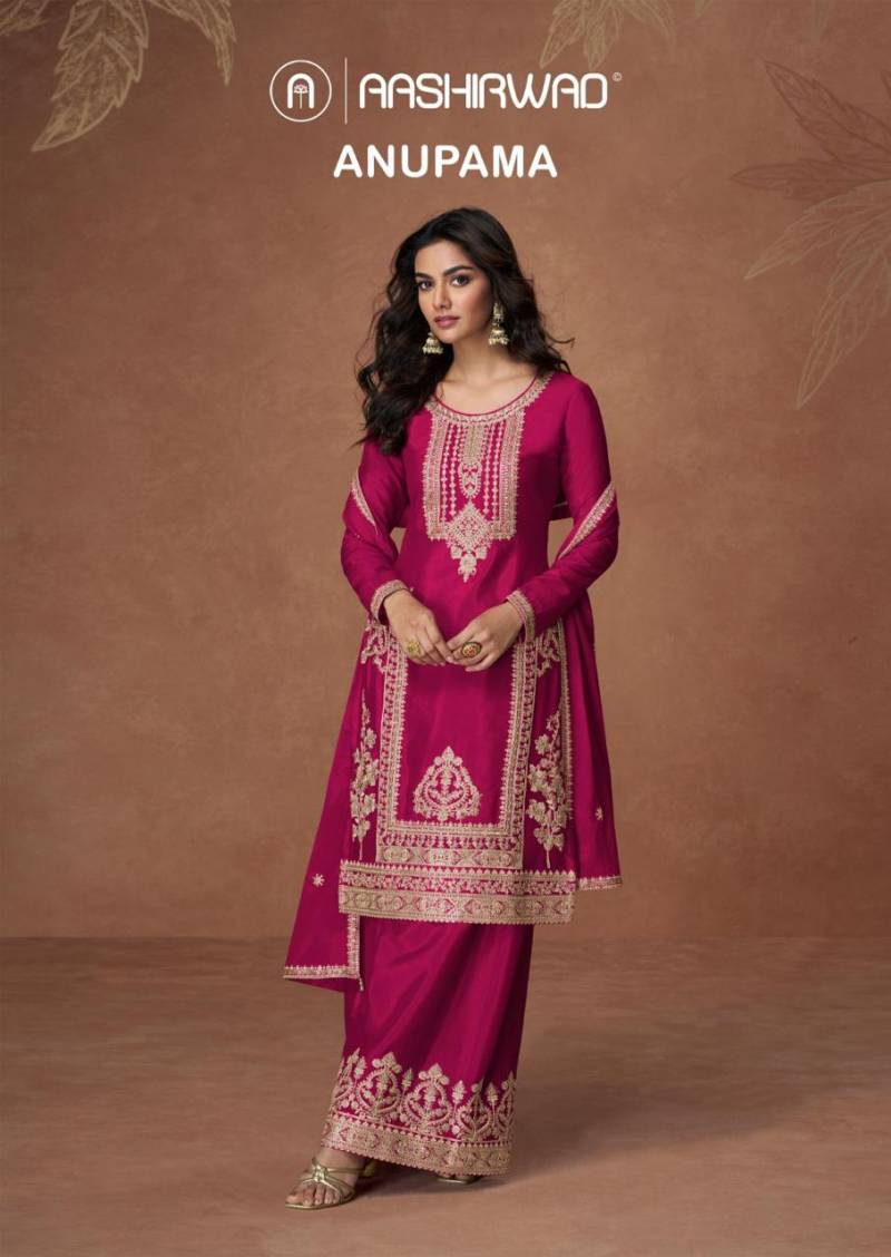 Aashirwad Anupama Silk Designer Salwar Kameez Collection