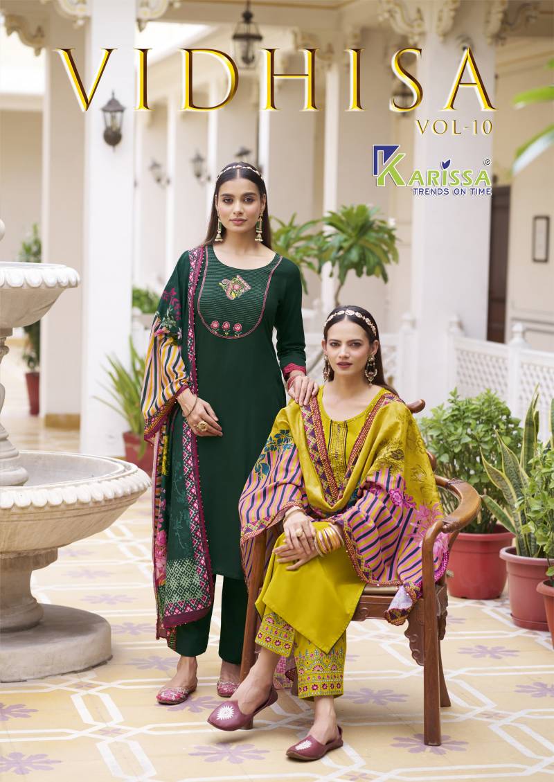 Karissa Vidhisa Vol 10 Designer Kurti Bottom With Dupatta
