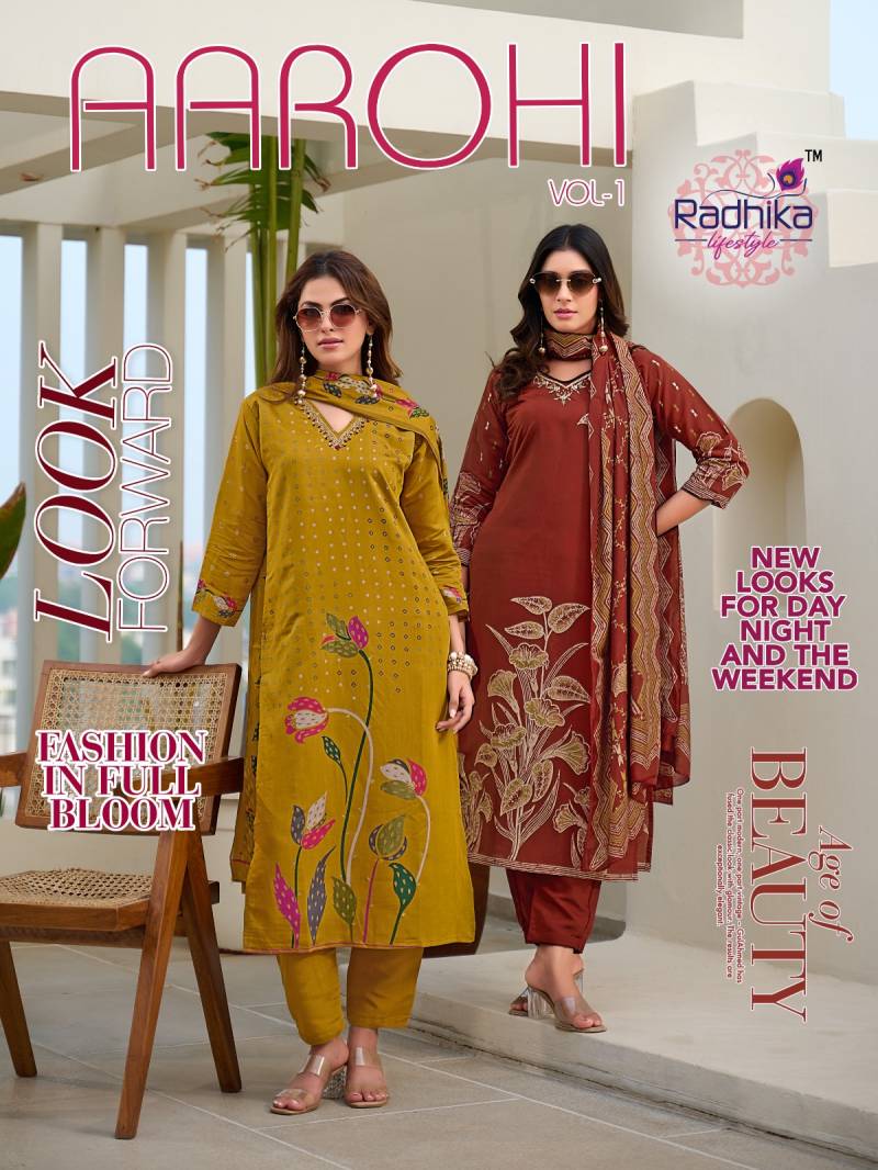 Radhika Aarohi Vol 1 Printed Readymade Dress Collection