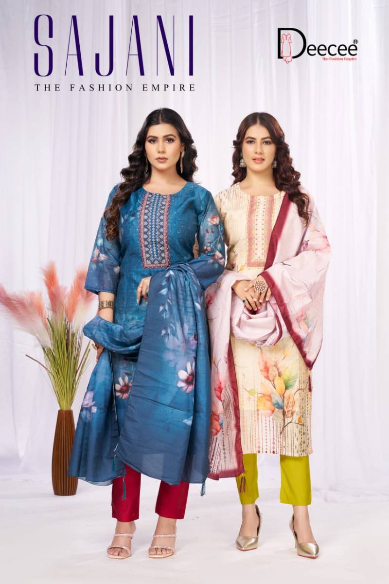 Deecee Sajni Printed Kurti With Bottom Dupatta Set Collection