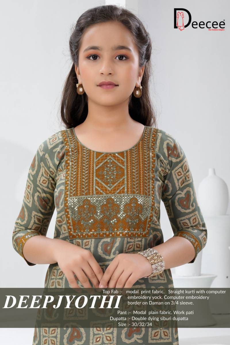 Deecee Deepjyothi Modal Printed Daily Wear Kids Dress Collection