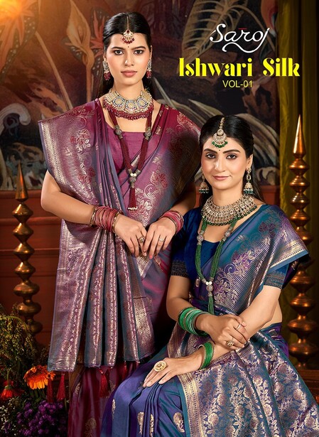 Saroj Ishwari Silk Vol 1 Traditional Silk Festive Wear Saree Collection