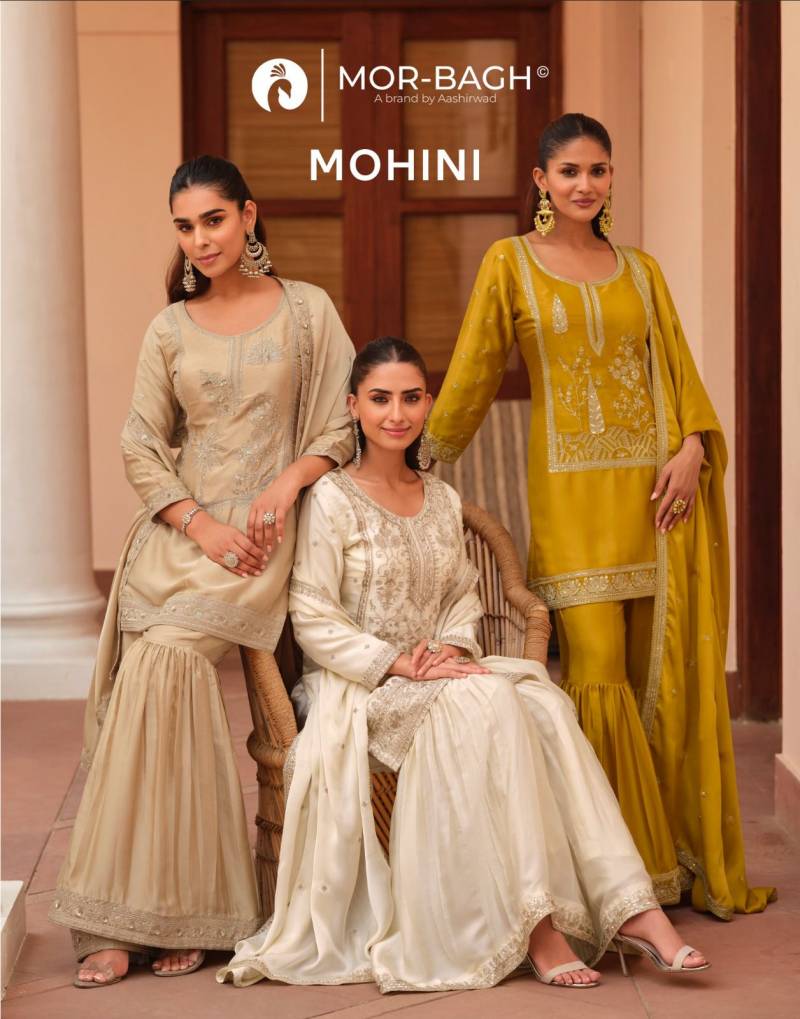 Aashirwad Mor Bagh Mohini Silk Designer Salwar Suits Collection