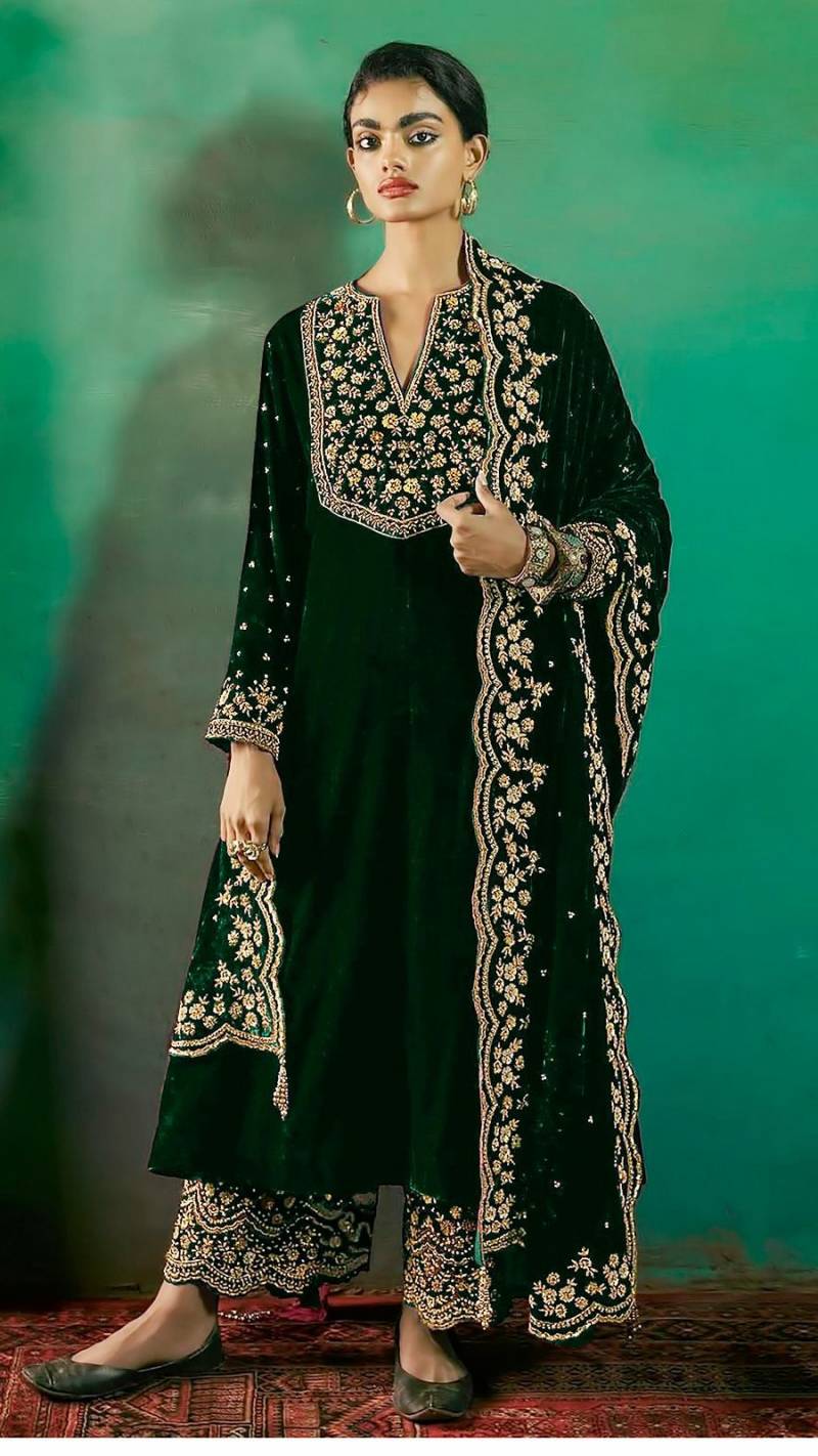 Florent 1016 E To I Velvet Designer Pakistani Salwar Suits Collection