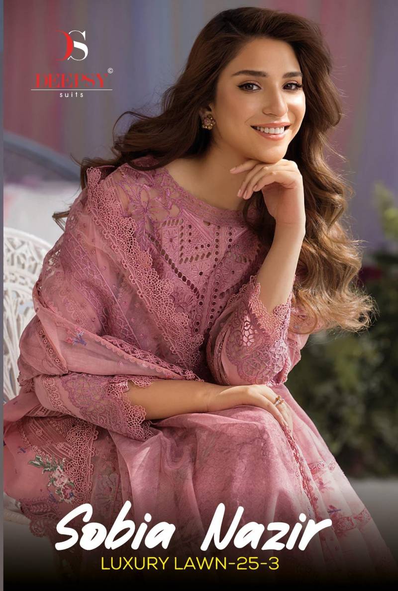 Deepsy Sobia Nazir Lawn 25 Vol 3 Cotton Pakistani Salwar Suits Collection