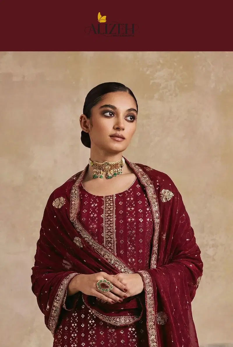 Alizeh 7070 To 7072 New Khatli Work Kurti Bottom With Dupatta