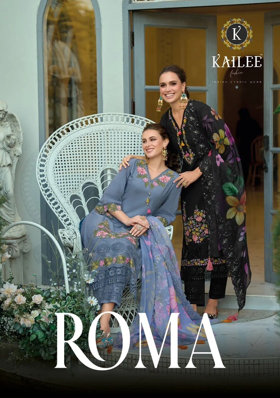 Kailee Roma Pure Cotton Threadwork Kurtas Sets Online In India