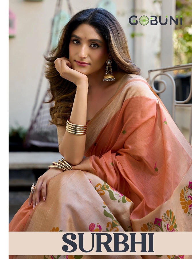 Gobuni Surbhi Traditional Wear Cotton Saree Collection