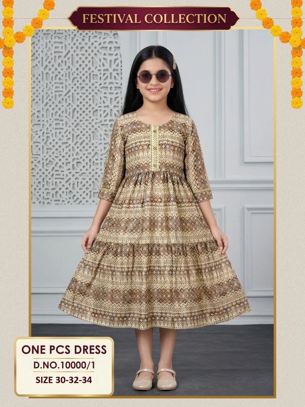 New Summer Vol 1 Printed Kids Wear Kurti Collection