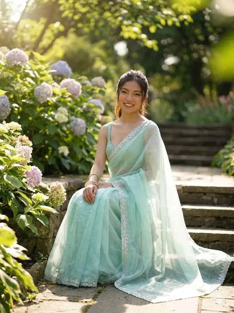 Kc 882 Beeds Worked Designer Saree Collection