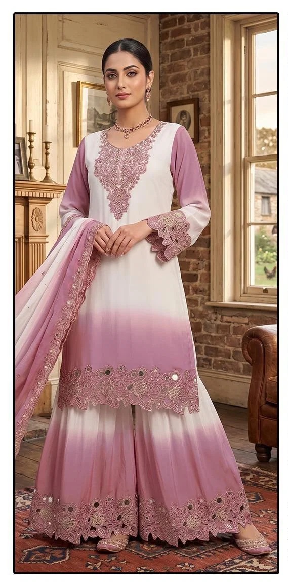 Hoor Tex 728 A To D Embroidered Readymade Salwar Kameez