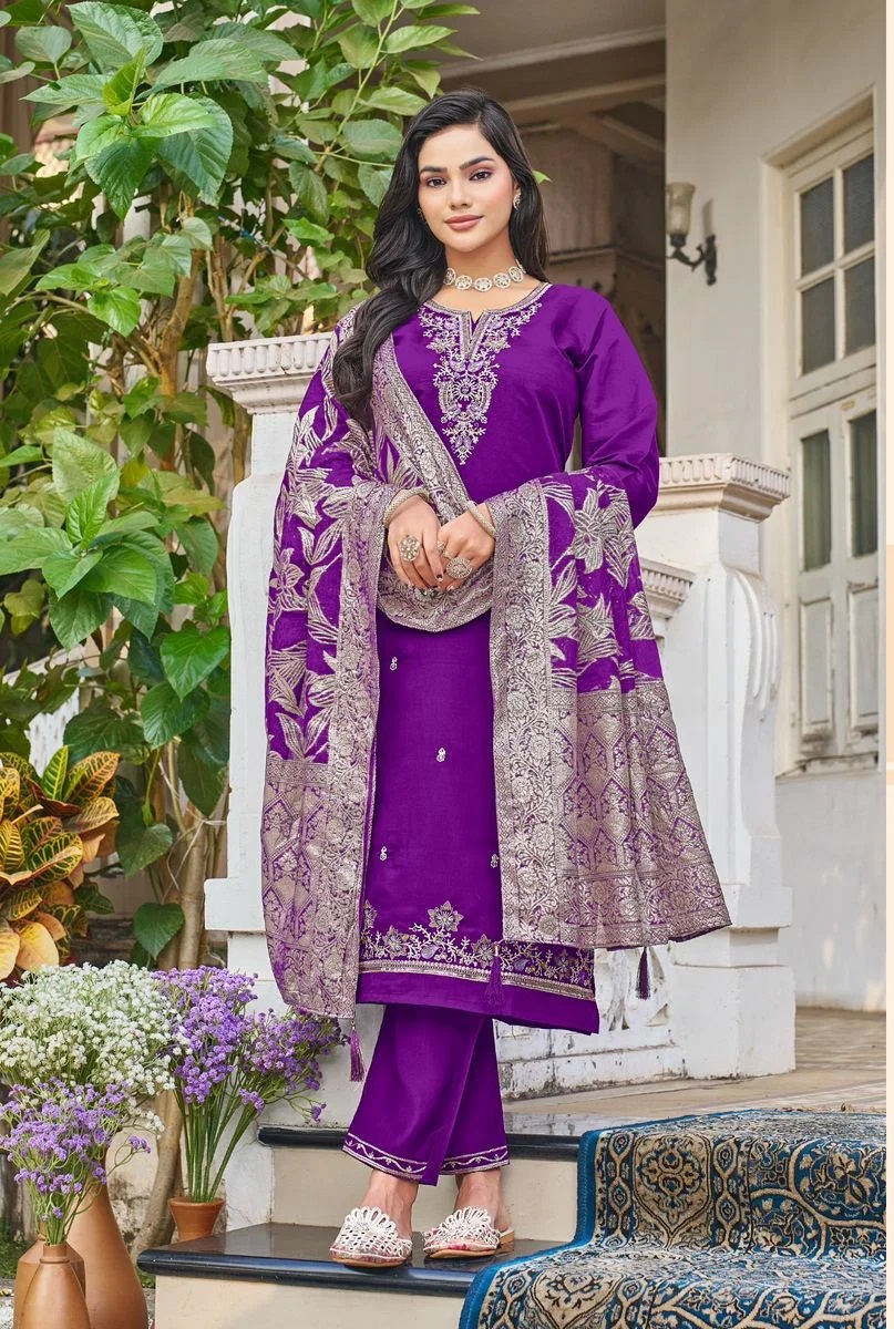 Vamika Padmini Hand Work Kurti With Bottom Dupatta
